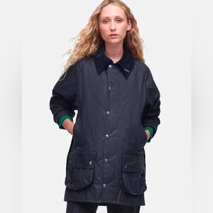 NEW Barbour Beaufort Waxed Cotton Jacket size 14